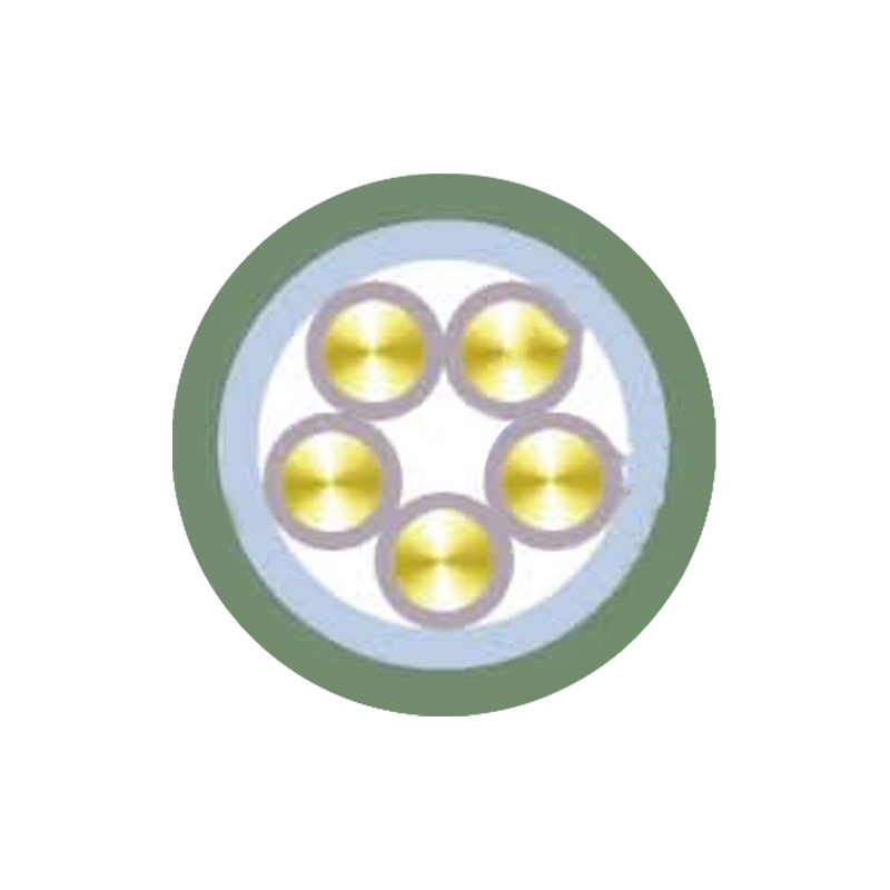 Robustes, gummiisoliertes Kabel mit Nennspannungen bis einschließlich 450/750 V